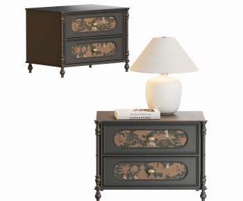 French Style Bedside Cupboard-ID:512547029