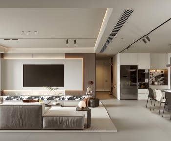 Modern A Living Room-ID:232050486