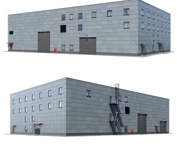 Modern Industrial Building-ID:627970932