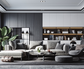 Modern A Living Room-ID:755474093