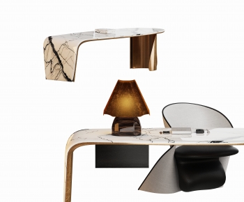 Modern Computer Desk And Chair-ID:581460957