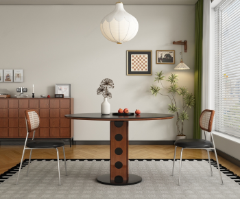 French Style Dining Table And Chairs-ID:158740046