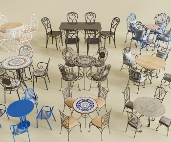 European Style Dining Table And Chairs-ID:313643931