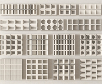 Modern Cement Brick Screen Partition-ID:953403954