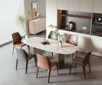 Modern Dining Table And Chairs-ID:744118932
