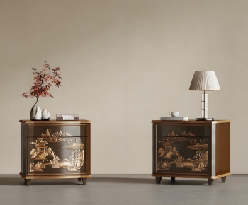 New Chinese Style Bedside Cupboard-ID:365531925