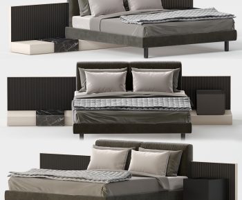 Modern Double Bed-ID:699703934
