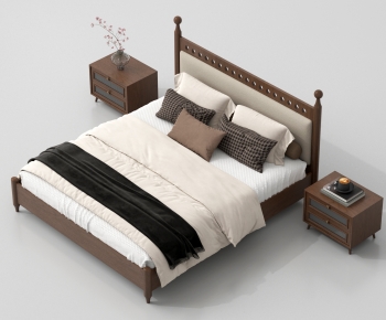 Modern Double Bed-ID:693708901