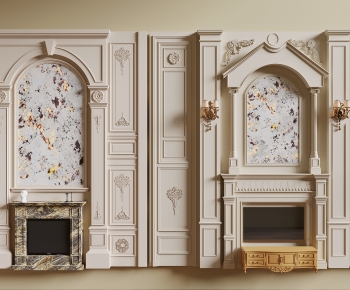 French Style TV Wall-ID:716454985