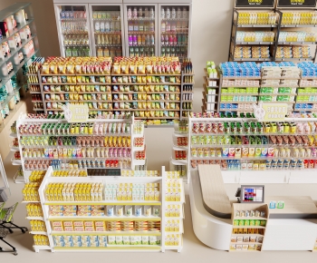 Modern Supermarket Shelf-ID:408509972