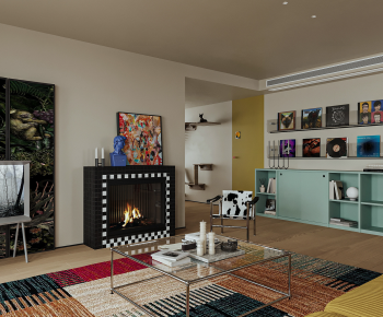Modern A Living Room-ID:687197927