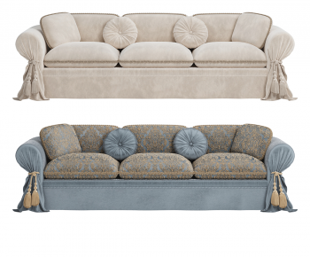 French Style Three-seat Sofa-ID:603782894