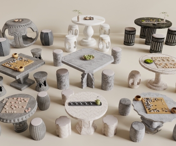 Chinese Style Outdoor Tables And Chairs-ID:553350939