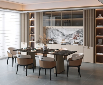 New Chinese Style Dining Room-ID:213799005