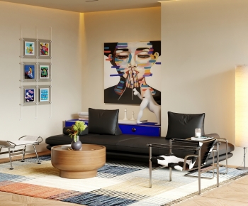 Modern A Living Room-ID:429214955