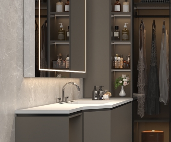Modern Bathroom Cabinet-ID:865799906