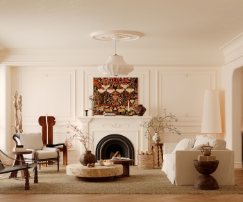 French Style A Living Room-ID:558660042