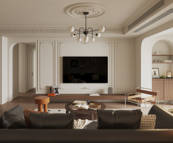 French Style A Living Room-ID:240452055