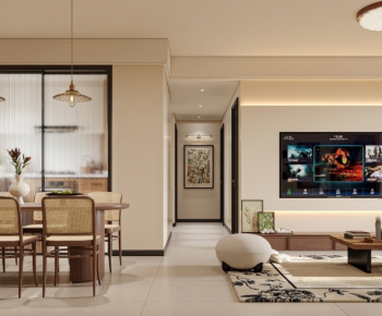 Modern A Living Room-ID:499182942