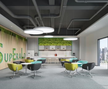 Modern Office Tea Room-ID:456862934