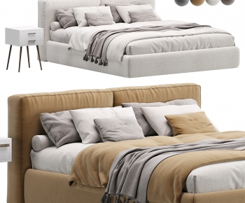 Modern Double Bed-ID:821466926
