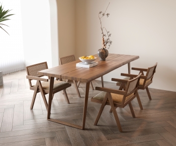 Wabi-sabi Style Dining Table And Chairs-ID:274899966