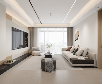 Modern A Living Room-ID:404624942