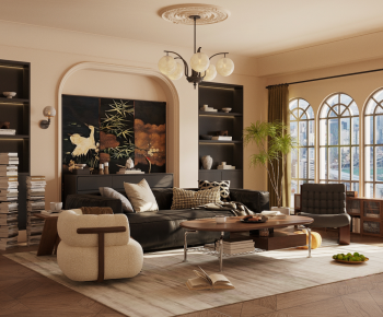 French Style A Living Room-ID:969719922