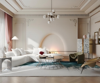 French Style A Living Room-ID:267140958