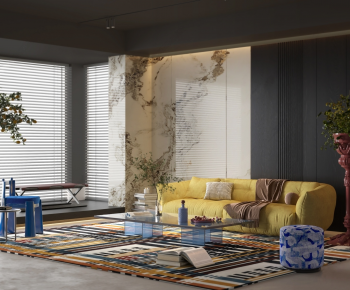 Modern A Living Room-ID:796701912