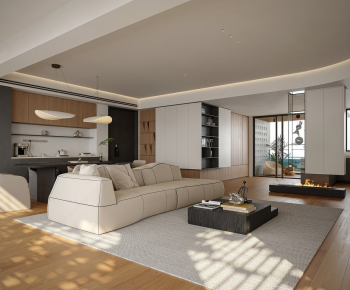 Modern A Living Room-ID:680365091