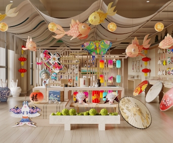 New Chinese Style Exhibition Hall-ID:573694946