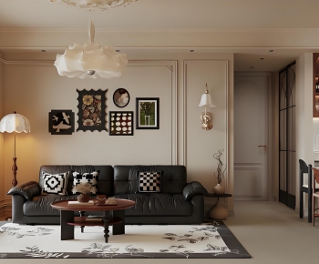 French Style A Living Room-ID:506330017