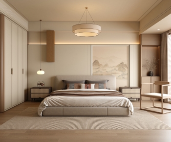 New Chinese Style Bedroom-ID:123866084