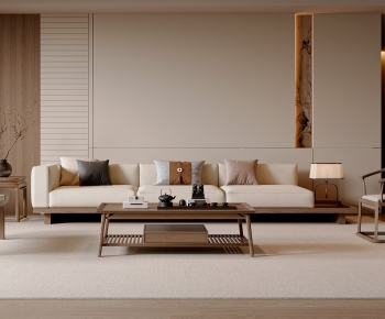 New Chinese Style Sofa Combination-ID:668384084