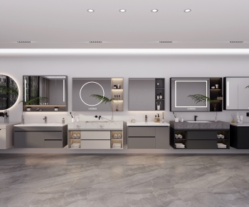 Modern Bathroom Cabinet-ID:683334119