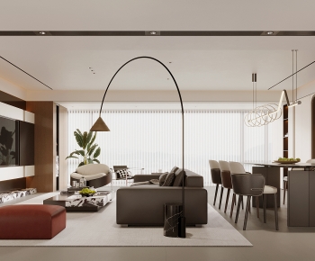 Modern A Living Room-ID:345921993