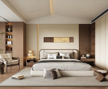 New Chinese Style Bedroom-ID:122098929