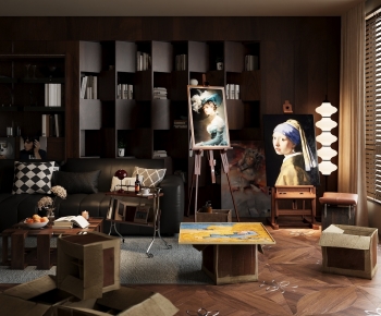 Modern A Living Room-ID:204570064