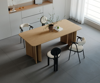 Modern Computer Desk And Chair-ID:381555085