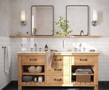 Modern Bathroom Cabinet-ID:103364948