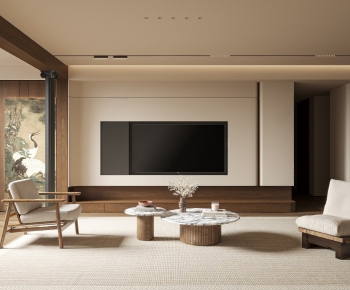 New Chinese Style A Living Room-ID:860380895