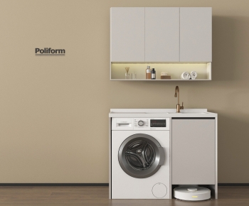 Modern Laundry Cabinet-ID:132797965