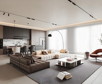 Modern A Living Room-ID:515197048