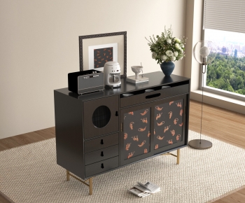 French Style Side Cabinet-ID:594822883