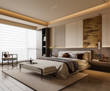 New Chinese Style Bedroom-ID:104253056