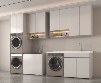 Modern Laundry Cabinet-ID:480602985