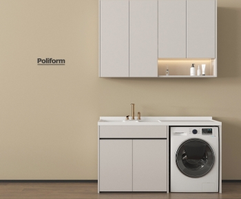 Modern Laundry Cabinet-ID:937091118