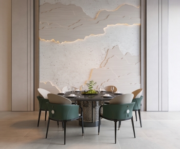 New Chinese Style Dining Table And Chairs-ID:568471046