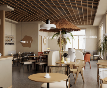 Wabi-sabi Style Milk Tea Shop-ID:507425073